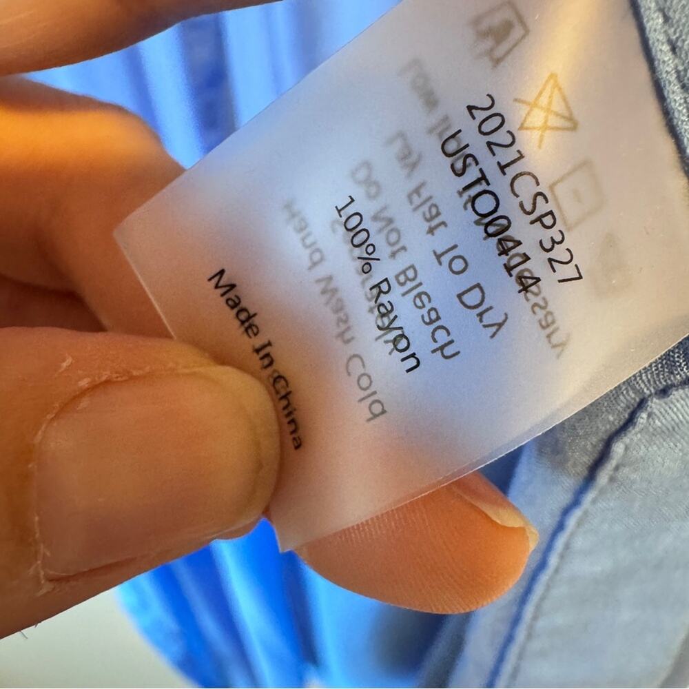 Universal Standard Blue Button Down Cardigan Swea… - image 8